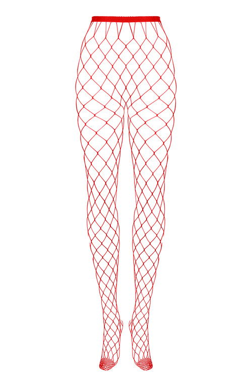 Obsessive S812 stockings Wyrób pończoszniczy rajstopy, czerwony