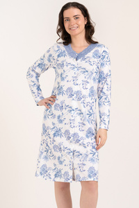 Moraj PDK3200-013 koszula nocna w kwiaty, blue