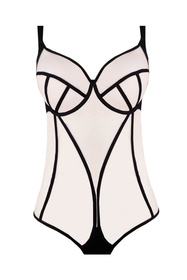 Body klasyczne Unikat Griselda czarny/beż