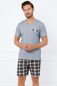Piżama Italian Fashion Klark kr.r. kr.sp. melanż/druk