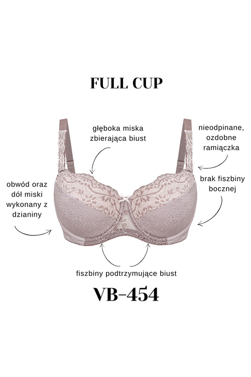 Biustonosz usztywniany Vena VB-454 mocca