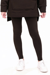 Vivisence 9106 legginsy prążkowane z bawełny brązowy