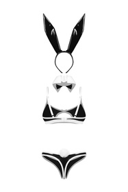Obsessive Night Bunny kostium z króliczymi uszami, black