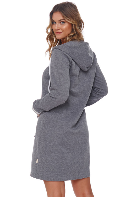 Doctor Nap SMZ.4508 Nocna szlafrok, dark grey