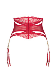 Pas do pończoch wysoki Obsessive Matildea garter belt czerwony