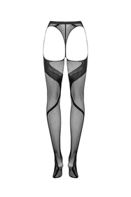 Wyrób pończoszniczy rajstopy Obsessive Crotchless Tights S336 czarny 