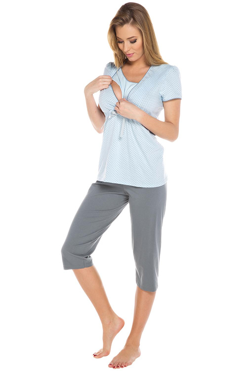 Italian Fashion Felicita kr.r. sp.3/4 Nocna piżama, niebieski