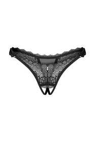 Stringi otwarte Obsessive Deina More crotchless thong black