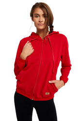 Italian Fashion Todra dł.r. Bluza rozpinana, czerwony