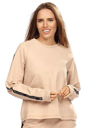 Reviver F5593 Bluza nierozpinana, beżowy