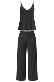 Komplet top + spodnie Vivisence 2046 czarny