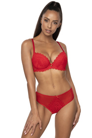 Biustonosz push-up Mat 0198/11/2 Estelle czerwony