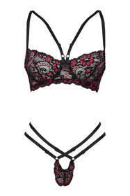 Beauty Night Rosalinda komplet biustonosz i stringi, koronka black