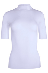 Babell Layla bluzka ze stójką i krótkim rękawem lawenda