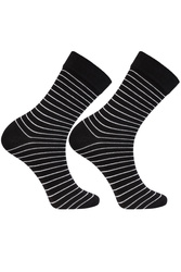 Skarpety Moraj CML400-015 patt 1-black/paski