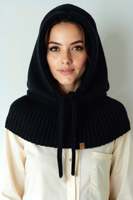 Kaptur balaclava Vivisence 70110 czarny