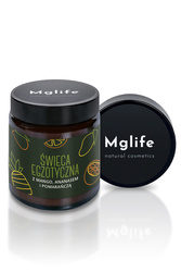 Mglife Świeca egoztyczna z mango, ananasem i pomarańczą - rzepakowa Świeca zapachowa, naturalna