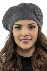 Vivisence 7037 Nakrycie głowy beret, ciemnoszary