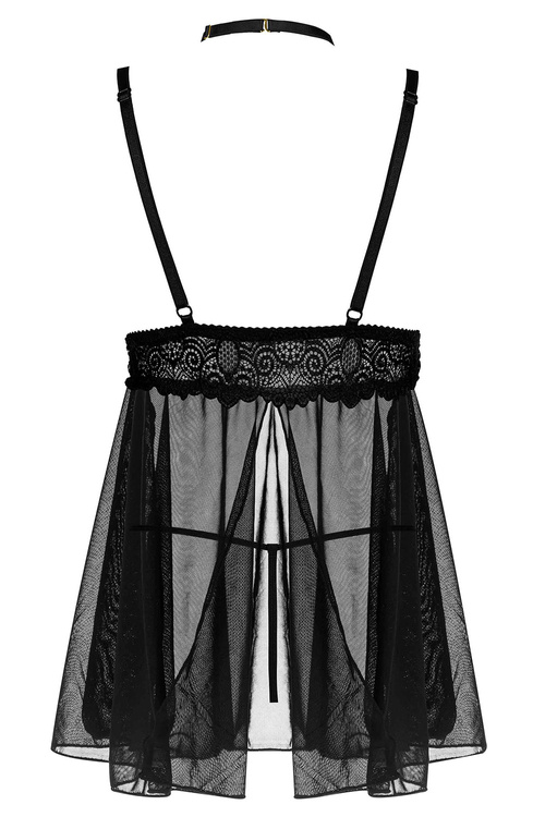 Beauty Night Milana babydoll BN6758 koszulka z koronką black