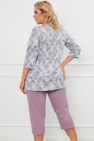 Piżama Italian Fashion Ardila r.3/4 sp.3/4 druk/wrzos