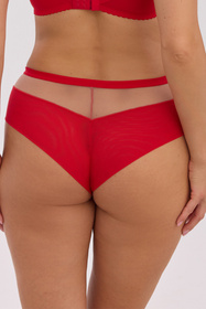 Gaia 1338B Carson brazyliany koronkowe z podwyższoną talią czerwony