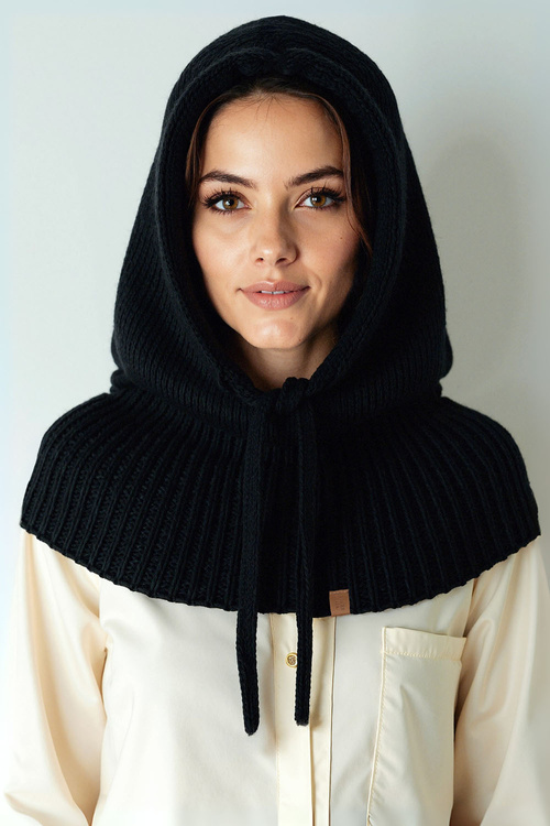 Kaptur balaclava Vivisence 70110 czarny