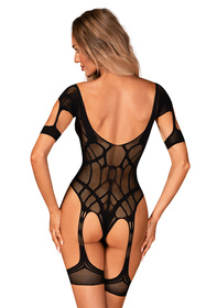 Obsessive Bodystocking G334 Body bodystocking, czarny