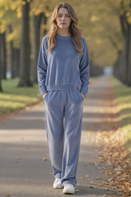 Bluza nierozpinana Vivisence 9005 błękitny