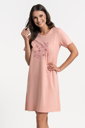 Moraj PDK2800-005 koszula nocna bawełniana krótki rękaw pink