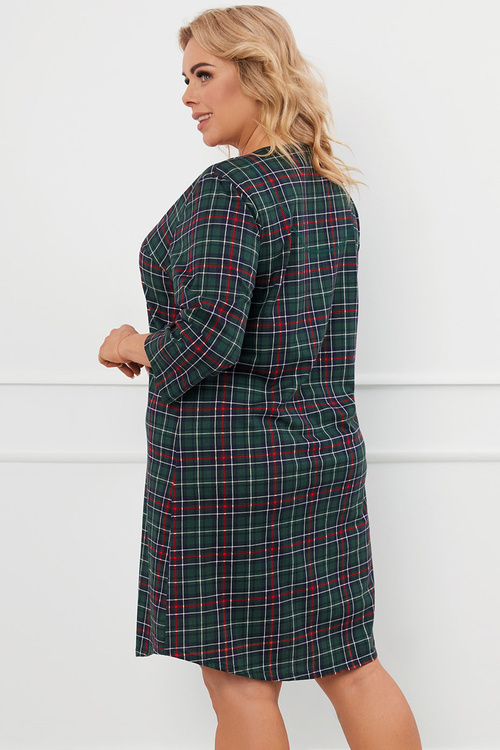 Koszula Italian Fashion Foggia r.3/4 druk/zielony