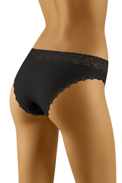 Wol-Bar Soft Lovely 3-pak Majtki figi, czarny