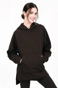 Vivisence 9006 bluza z kapturem, miękka bawełna brązowy