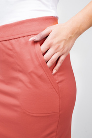 Spódnica dresowa Italian Fashion Karina mini koral 