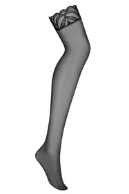 Pończochy do pasa Obsessive Lecille stockings black