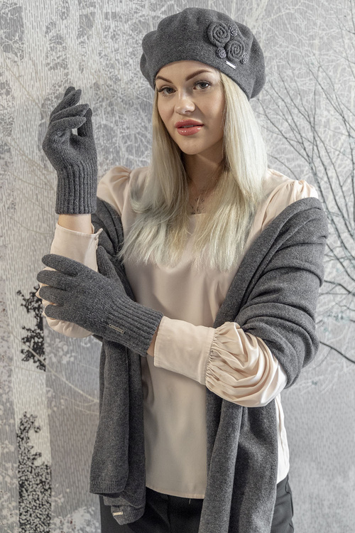 Rękawiczki Vivisence 7201 ciemnoszary