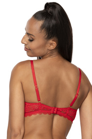 Biustonosz push-up Mat 0198/11/2 Estelle czerwony