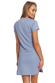 Doctor Nap TM.4542 koszula nocna z zatrzaskami sky blue