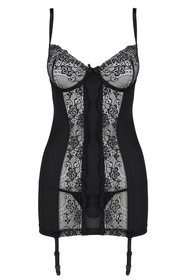 Nocna komplet koszulka + stringi Avanua Aya chemise black 