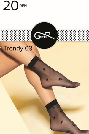 Gatta Trendy 03 Wyrób pończoszniczy skarpetki, nero