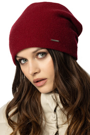 Czapka Vivisence 7085 bordowy 