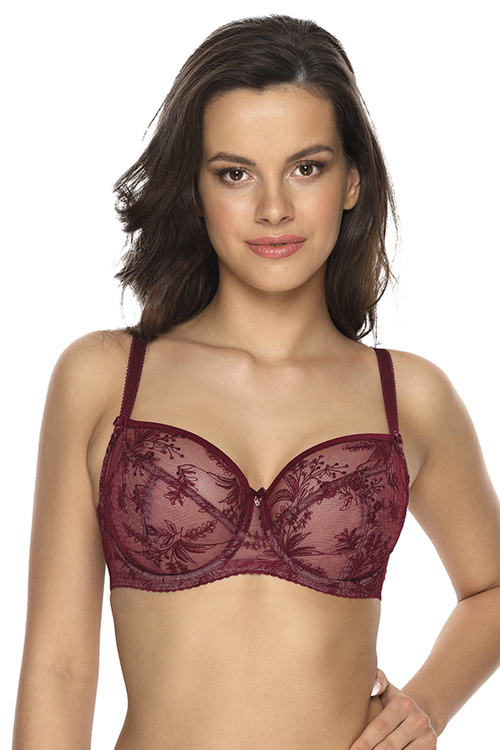Gaia 1035 Jasmine Biustonosz miękki, kuszący burgund