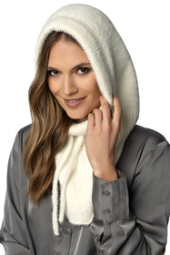 Komplet balaclava kaptur+rękawiczki Vivisence 7097Kmpl ecru 
