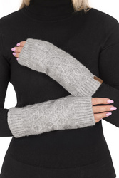 Rękawiczki dzianinowe Vivisence 7216 szary