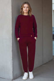 Spodnie dres Vivisence 9104 bordowy
