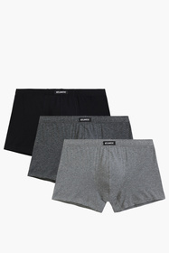 Atlantic 3BMH-007 bokserki 3-pack dopasowany krój biały