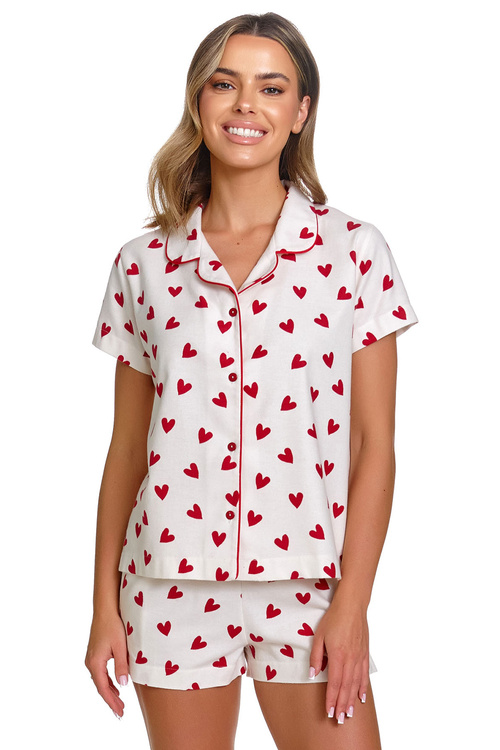 Doctor Nap PM.7441 piżama damska koszulowa na guziki amour