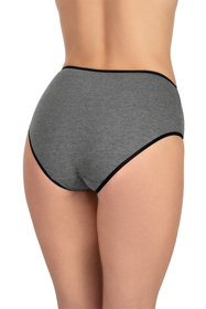 Majtki wysokie figi Vivisence 4017 gumka czarna: grafit 