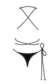 Body sexy Obsessive Cordellis crotchless teddy czarny