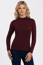 Babell Resta elegancka bluzka z golfem burgund