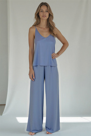 Komplet top + spodnie Vivisence 2046 błękitny